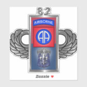 82. Im Flugzeug Division Aufkleber (Blatt)