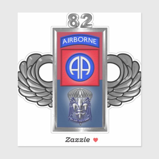 82. Im Flugzeug Division Aufkleber (Blatt)