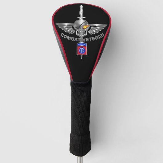 82. Im Flugzeug Division "Combat Veteran" Golf Headcover (Vorderseite)