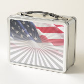 82. Im Flugzeug Division Dagger American Flag Metall Brotdose (Rückseite)