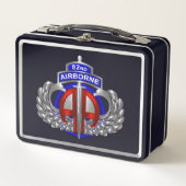 82. Im Flugzeug Division Dagger Black Box Metall Brotdose (Vorderseite)