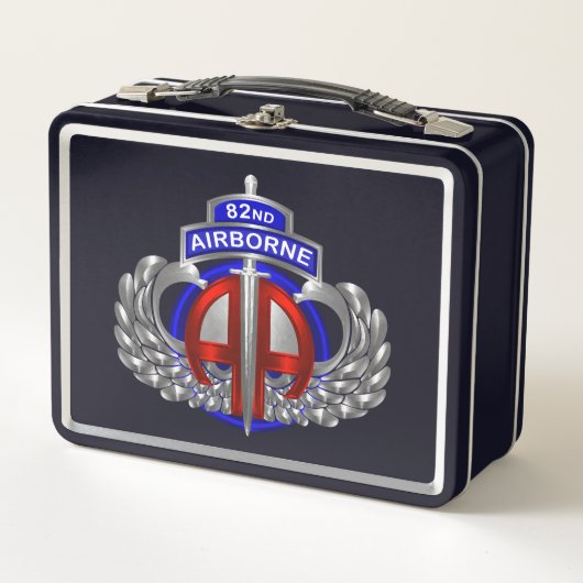 82. Im Flugzeug Division Dagger Black Box Metall Brotdose (Vorderseite)