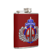 82. Im Flugzeug Division Dagger Div Colors Flachmann (Rechts)