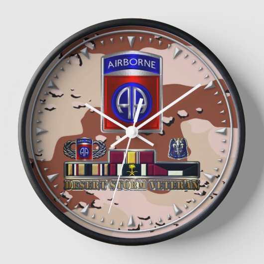 82. Im Flugzeug Division Desert Storm Veteran Uhr (Vorderseite)