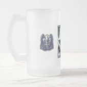 82. Im Flugzeug Division Explosive Gerahmte Konstr Mattglas Bierglas (Links)