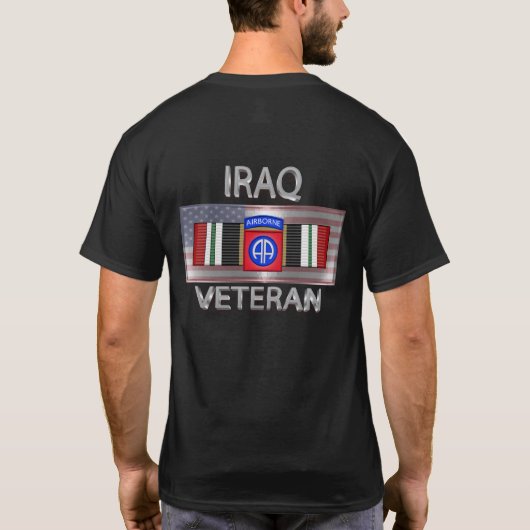 82. Im Flugzeug Division Irak Veteran T-Shirt (Rückseite)