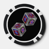 82. Im Flugzeug Division Pokerchips (Rückseite)