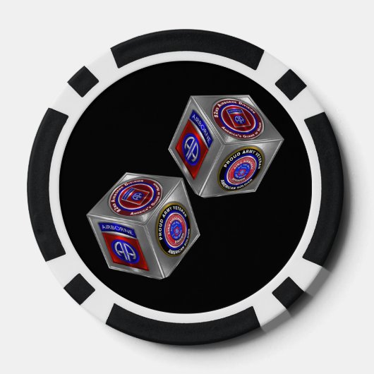 82. Im Flugzeug Division Pokerchips (Rückseite)