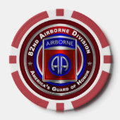 82. Im Flugzeug Division Pokerchips (Vorderseite)