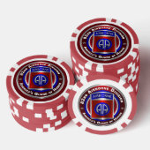 82. Im Flugzeug Division Pokerchips (Stapel)
