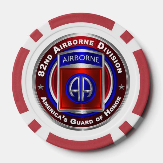 82. Im Flugzeug Division Pokerchips (Rückseite)