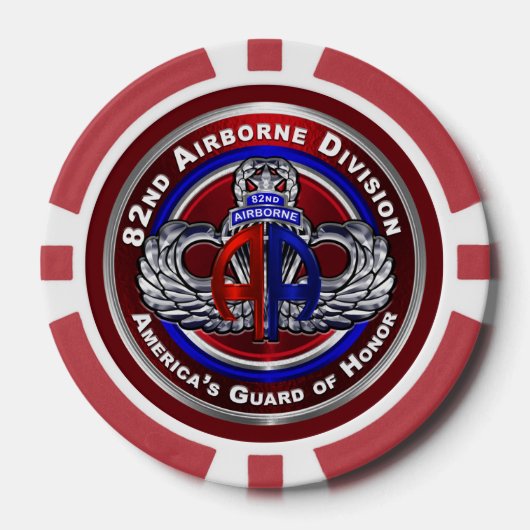 82. Im Flugzeug Division Pokerchips (Vorderseite)