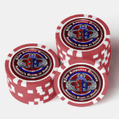 82. Im Flugzeug Division Pokerchips (Stapel)
