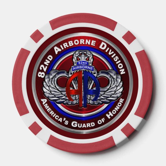 82. Im Flugzeug Division Pokerchips (Rückseite)