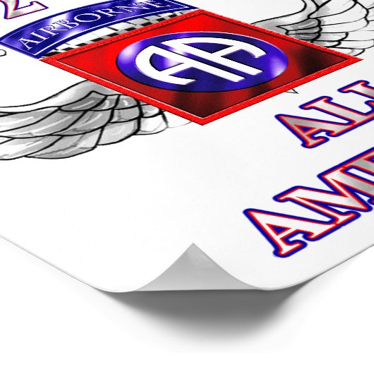 82. Im Flugzeug Division Poster (Ecke)