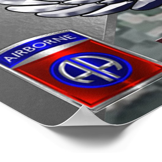 82. Im Flugzeug Division Poster (Ecke)