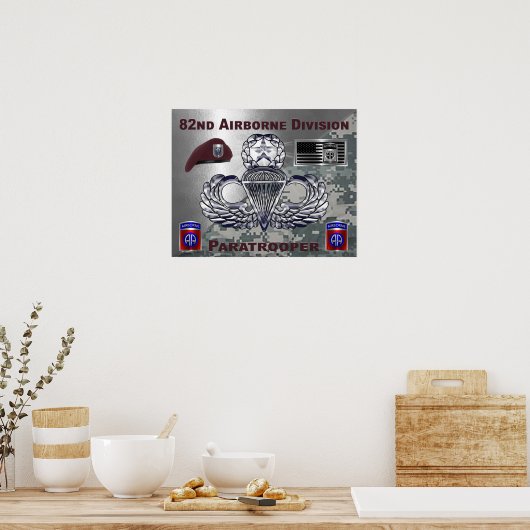 82. Im Flugzeug Division Poster (Küche)