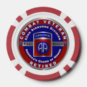 82. Im Flugzeug Division Remüde Pokerchips (Rückseite)