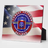 82. Im Flugzeug Division Remüde Veteran Fotoplatte (Seite)