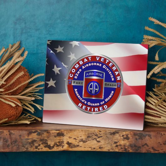 82. Im Flugzeug Division Remüde Veteran Fotoplatte (Seite)