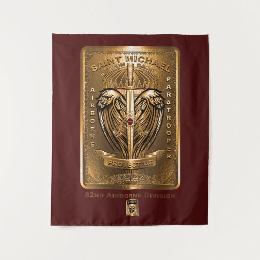 82. Im Flugzeug Division Saint Michael Wandteppich (Vorderseite)
