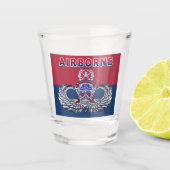 82. Im Flugzeug Division Schnapsglas (Vorderseite)