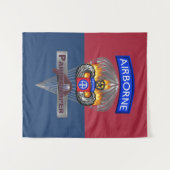 82. Im Flugzeug Division Silver Chute Colors Wandteppich (Vorderseite (Horizontal))