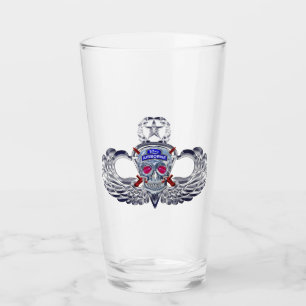 82. Im Flugzeug Division "Silver Skull" Jump Wings Glas