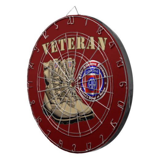82. Im Flugzeug Division Veteran Dartscheibe (Vorderseite rechts)