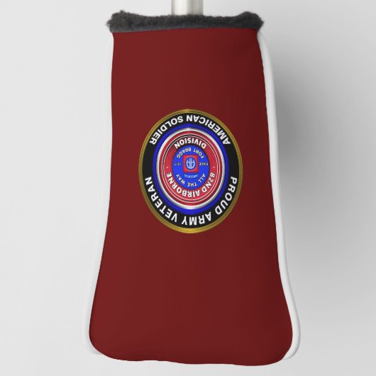 82. Im Flugzeug Division Veteran Golf Headcover (Rotieren 90)