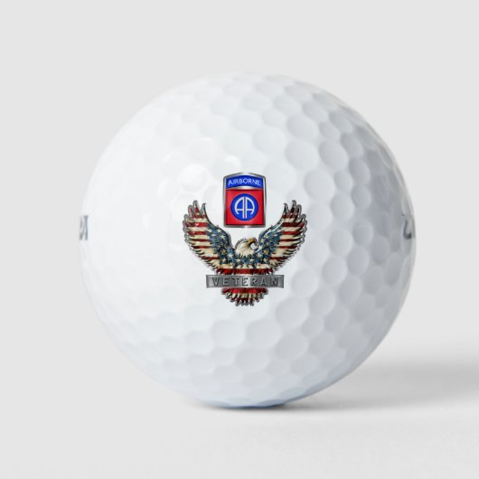 82. Im Flugzeug Division Veteran Golfball (Vorderseite)