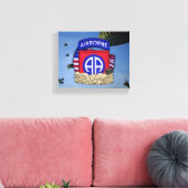 82. im Flugzeug Division Veterans Veterans Veteran Leinwanddruck (Insitu (Wohnzimmer))