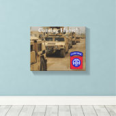 82. im Flugzeug Division Veterans Veterans Veteran Leinwanddruck (Insitu (Holzboden))