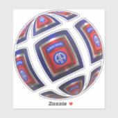 82. Im Flugzeug Division Weltweite Stationierung Aufkleber (Blatt)