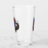 82. Im Flugzeug Fort Bragg 16 oz Pint Glas (Links)