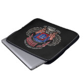 82. Im Flugzeug Fort Bragg Black 15" Notebook-Sieb Laptopschutzhülle (Vorne Knopf)
