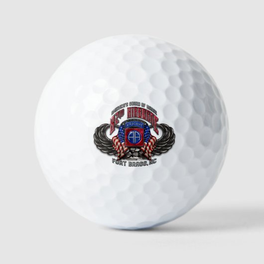 82. Im Flugzeug Fort Bragg Golfball (Vorderseite)