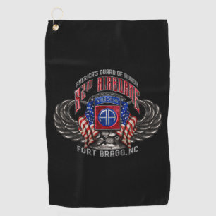 82. Im Flugzeug Fort Bragg Golfhandtuch
