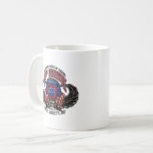 82. Im Flugzeug Fort Liberty White Coffee Tasse (Vorderseite Links)