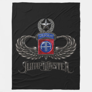 82. Im Flugzeug Jumpmaster Black Fleecedecke