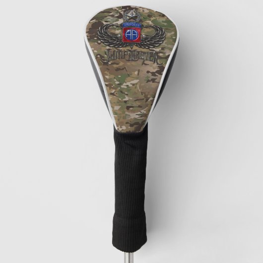 82. Im Flugzeug Jumpmaster-Camouflage Golf Headcover (Vorderseite)