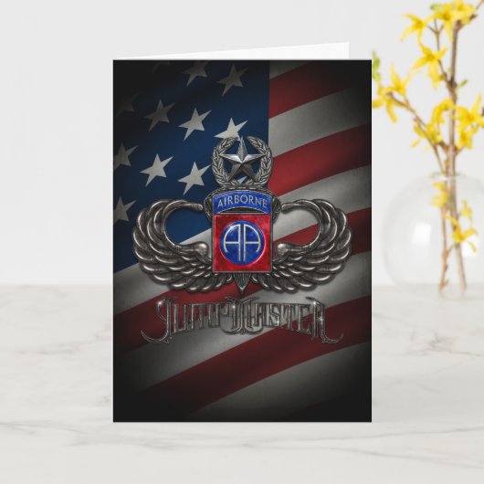 82. Im Flugzeug Jumpmaster Karte (Gelbe Blume)