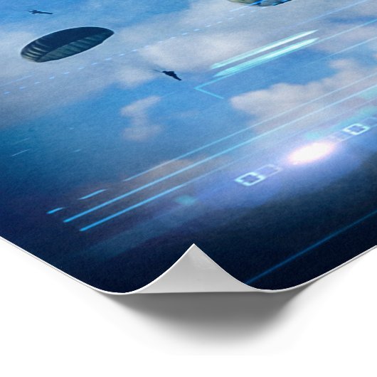 82. Im Flugzeug Jumpmaster Poster (Ecke)