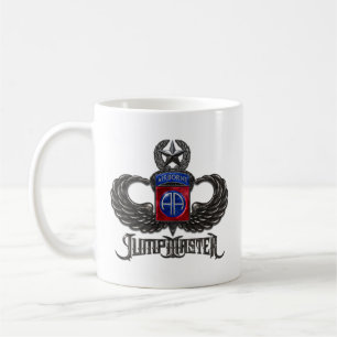 82. Im Flugzeug Jumpmaster White Coffee Tasse