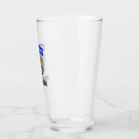 82. IM FLUGZEUG kundenspezifische Flaming-Wings Glas (Links)