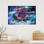 82. Im Flugzeug Poster (Küche)