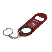 82. Im Flugzeug Schlüsselanhänger-Flaschen-Öffner Mini Flaschenöffner (Vorderseite Schrägansicht)