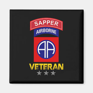 82. Im Flugzeug Shirt - 82. Im Flugzeug Sapper Vet Magnet