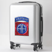 82. Im Flugzeug Vinyl-Aufkleber nach Maß Aufkleber (Koffer)