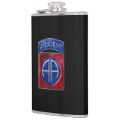 82. Im Flugzeug Vinyl-Wrapped Flask Flachmann (Links)